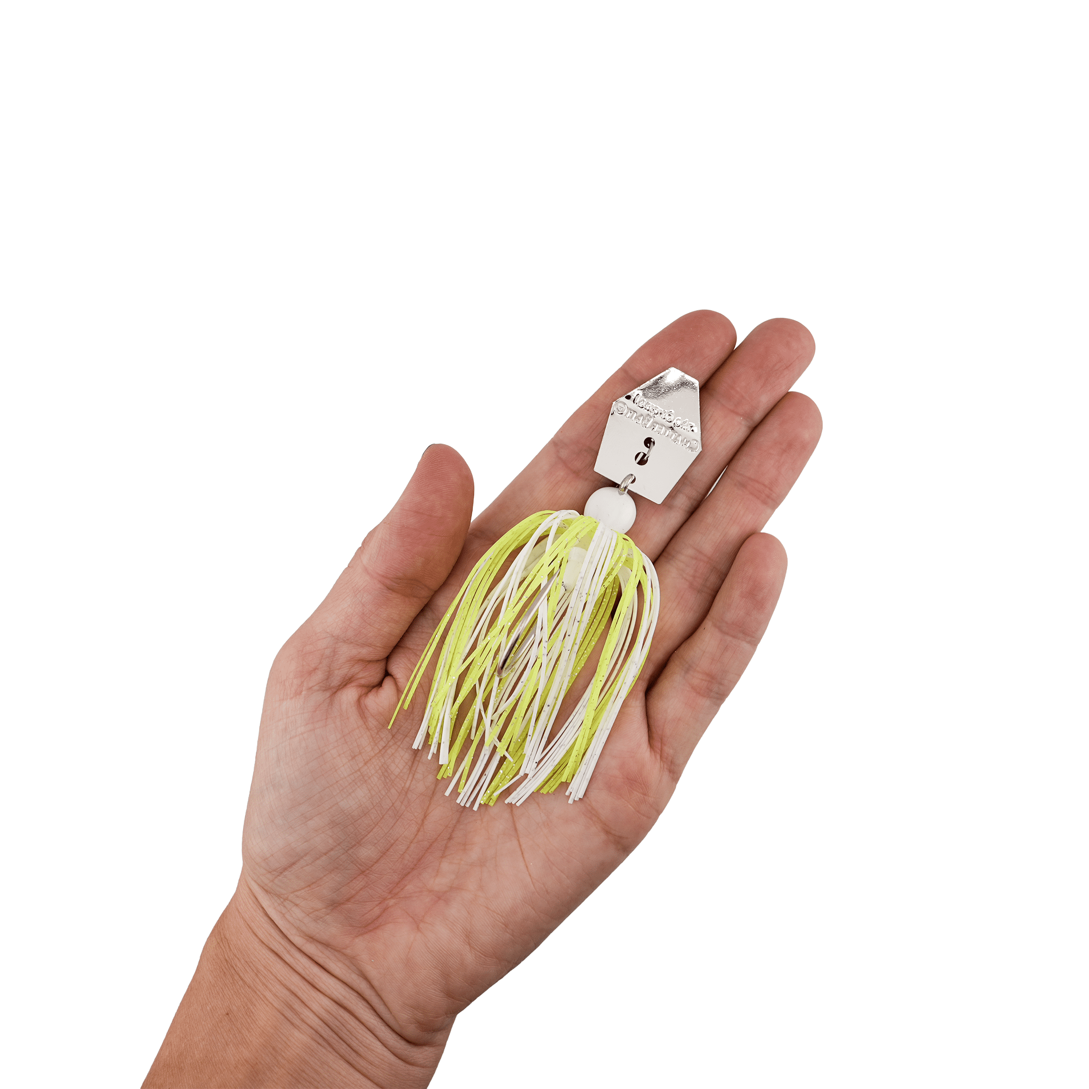 Z-Man Original ChatterBait Bladed Jig 3/8 oz – Chartreuse/White