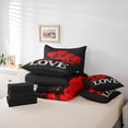 thumbnail image 6 of Castle Fairy Romantic Rose Black Red Twin Bedding Set, 6 of 8