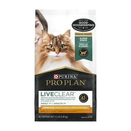 UPC: 0038100191526 | Purina Pro Plan LiveClear Prime Plus Formula Chicken Dry Cat Food  5.5 lb Bag
