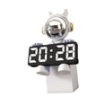 thumbnail image 5 of deevoka Digital Clock Astronaut Timepiece for Organizer Dresser Bathroom light blue, 5 of 9