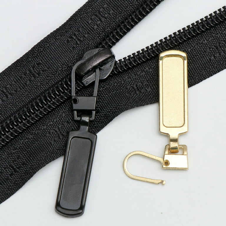 Zipper Pull, Set of 4, Replacement Zipper Puller, Fix Zipper Repair Kit for  Repairing Coats ,Jackets , Metal Plastic and Nylon Coil Zippers. 