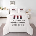 thumbnail image 2 of Feelyou Traffic Signal Light Queen Comforter Set, White Red Cartoon Bedding Sets, Teen Kid Child Bedding Comforter Set, Ultra Soft Home Decor, 3-Piece, 2 of 8