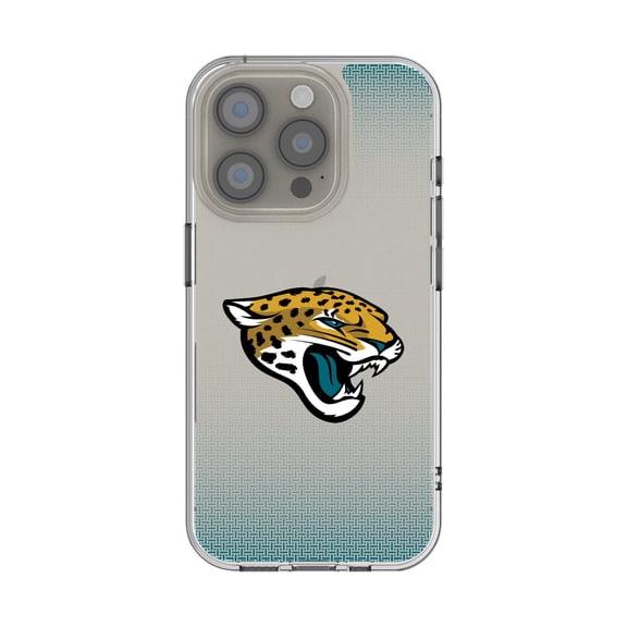 Jacksonville Jaguars Linen Logo iPhone Clear Case