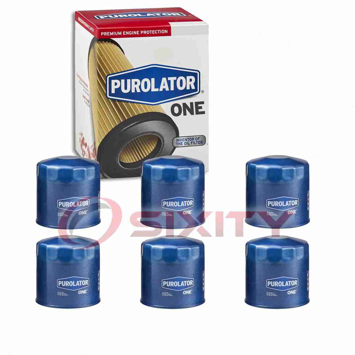 6 pc Purolator ONE PL24651 Engine Oil Filters for Oil Change Lubricant Filters Fits select: 1994-2014 FORD F150, 2008-2012 DODGE RAM 1500