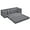 Dark Gray, variant on Folding Sofa Bed Full, 82.25" Foldable Boneless Sleeper Sofa, Comfy Corduroy Floor Futon Couch with Pull Out Bed, 2 Cup Holders, Storage Bag, 5 Pillows for Living Room, Lounge, Dark Gray