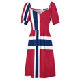 thumbnail image 5 of Flag of Norway Sleeveless Dress evening dresses women women party dresses, 5 of 6