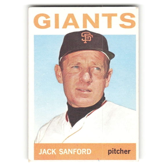 Collectible 1964 Topps (VG) #414 Jack Sanford San Francisco Giants MLB Vintage Baseball Base Trading Card