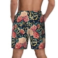 thumbnail image 4 of Goofa Rose Flowers Printed Men's Swim Trunks Board Shorts Quick Dry Mens Swimming Trunks with Compression Liner,Breathable Fit Hawaii Beach Shorts-3X-Large, 4 of 9