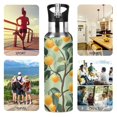 thumbnail image 7 of Yayeee 33oz Insulated Water Bottle Double Wall Stainless Steel with Flip Straw Lid, Orange Tree, 7 of 7