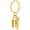 Gold, variant on Padlock Urn Ashes Keychain for Women Men Memorial Ashes Keepsake Urn Key Ring Memorial Cremation Keychain