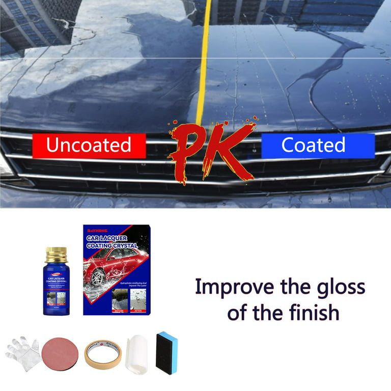 Car Ceramic Coating,High Gloss Hydrophobicty Anti Scratch Easy to Use Mirror  Paint Protection Car kit 30ML Nano Ceramic Coating 