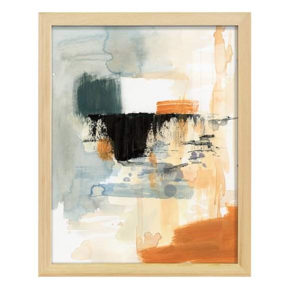 Seria IV - Framed Print w/glass - Natural Wood