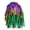 multicolor, variant on Vibrant Carnival Party Wig with Color-Blocking Design - Lightweight and Breathable Clothing Accessory - Perfect for Festivals Themed Events and Photo Props