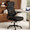 Black, variant on Pinmoco Ergonomic Office Chair with Lumbar Support, Home Office Desk Chair with Flip-Up Arms, Mesh High Back Office Chair, Comfy Computer Chair with Swivel Tilt 375 lbs, Grey