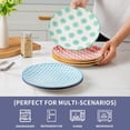 thumbnail image 6 of Ceramic Dessert Plates Set - 6 Inch Small Appetizer Plates for Kitchen - Salad Plate for Cake Snacks Side Dish,Gift, Microwave Dishwasher Safe, Assorted Colors, 6 of 9
