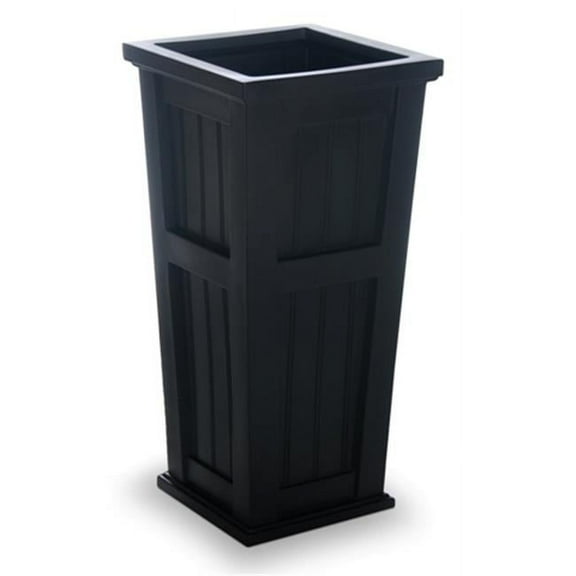MAYNE INC  Cape Cod Tall Planter - Black - 16in. x 16in. x 32in.
