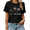 Black, variant on Cat Lover Rock Paper Scissors Gift Graphic Tees Womans Tshirt Black White S-5XL Tops