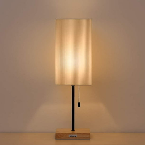 Nightstand Lamps Square Wooden Base Desk Lamp Stylish Modern Table Bedside Com Nightstand Lamps Square Wooden Base, Square Wood Table Lamp Base