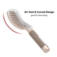 thumbnail image 4 of Cepillo ventilado para secado con secador, cepillo curvo desenredante para cabello grueso y rizado con agarre antideslizante., 4 of 5