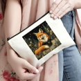 thumbnail image 3 of ZFLMY Tote Bag Fox Stars Travel Essentials Ladies Accessories 8 x 7 inches White, 3 of 6