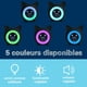 thumbnail image 2 of Despertador infantil con luz nocturna de 5 colores Brillo ajustable Altavoces Despertadores temporizados Visualización automática de temperatura (Azul), 2 of 5
