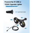 thumbnail image 4 of Ventilador de enfriamiento para auto DICMKY de doble cabezal, recargable por USB, 4 of 8