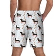 thumbnail image 4 of Uemuo Dachshund Dog Pattern Mens Swim Trunks Quick Dry Board Shorts with Mesh Lining, Stretch Beach Shorts Quick Dry No-Chafing Board Shorts-XX-Large, 4 of 9
