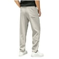 thumbnail image 6 of EaskTriop Men's Relaxed Fit Utility Pants Synthetic Quick-Dry Hiking Trousers Stretch Elastic Waist Casual Straight Leg Daily Work Slacks, 6 of 6