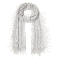 thumbnail image 2 of Women's lightweight Leaf Lace Trim Shawl Vintage Fashion Scarf, 2 of 4