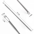 thumbnail image 3 of Spring Drawstring Needle Threader, DIY Rope Threader Clip, Drawstrings Replacement with Easy Threaders, Drawstring Threader Tool Set, for Drawstring Replacement for Hoodies, Pants(Silver,9.2x0.2"), 3 of 9