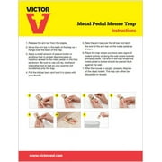 (2 pack) Victor Metal Pedal Mouse Trap - Snap Trap for Mice - 2 Pack