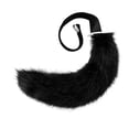 thumbnail image 2 of Faux, Furry Costume para accesorios de disfraces Props Party negro1 Zulema cola falsa, 2 of 8