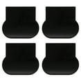 thumbnail image 1 of FONDOTIN 4Pack Toilet Seat Riser Black Square Shape with Comfortable Feel 2.8x2.4x0.08in, 1 of 5