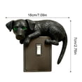 thumbnail image 5 of Dserhfy Black Cat Switch Cover 3D Dog Light Switch Cover Animal Toggle Switch Plate Cover Home Office Room Decorative Accessories, 5 of 7