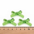 thumbnail image 4 of 50pc Transparent Acrylic Beads Bowknot Green 20x34x5.5mm Hole: 1.8mm, 4 of 6