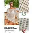 thumbnail image 4 of Women's Sexy Swimsuit Cover Up, Beach Cover Up, Hollow Out Bikini Coverup Dress Summer Outfit, 4 of 6