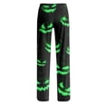 thumbnail image 5 of Womens Halloween Pajama Pants Cute Halloween Print Stretch Comfy Lounge Pants Casual Sleepwears, 5 of 5