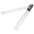 thumbnail image 2 of Stainless Steel Digital Angle Finder Miter Gauge Ruler - 10‑390mm, 2 of 13