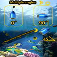 thumbnail image 3 of Caméra de Pêche sous-Marine Moniteur LCD Détecteur de Poissons Étanche 1000TVL Caméra de Pêche Lumières Infrarouges pour Lac Prise US, 3 of 8