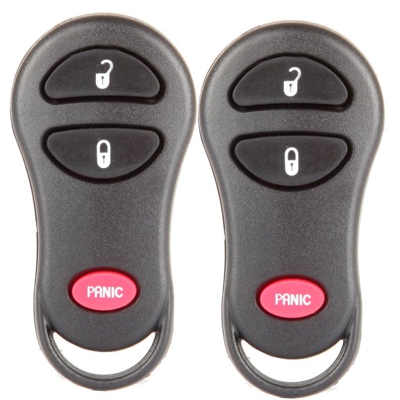 cciyu Remote Key Fob 2001-2003 Fit for Chrysler Town & Country 3.3L 2001-2003 Fit for Chrysler Town & Country 3.8L 3 Buttons GQ43VT17T,04686481AB,04686481AC