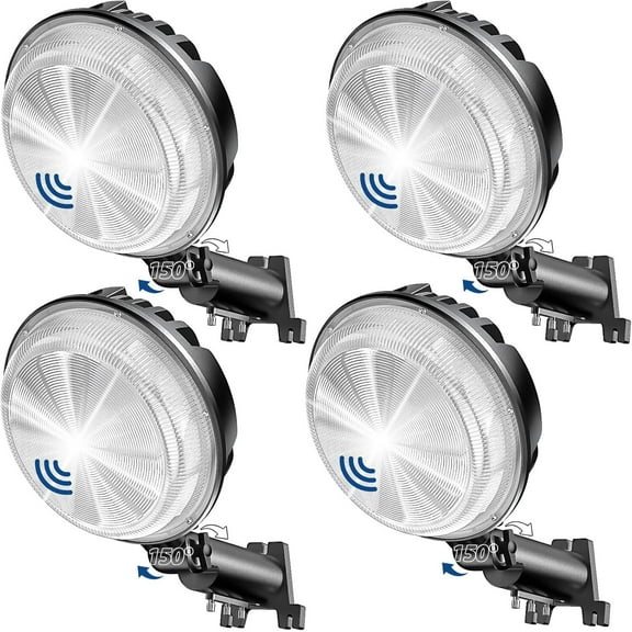 4PACK 150W LED Barn Yard Street Outdoor Security Light Dusk to Dawn Flood Light