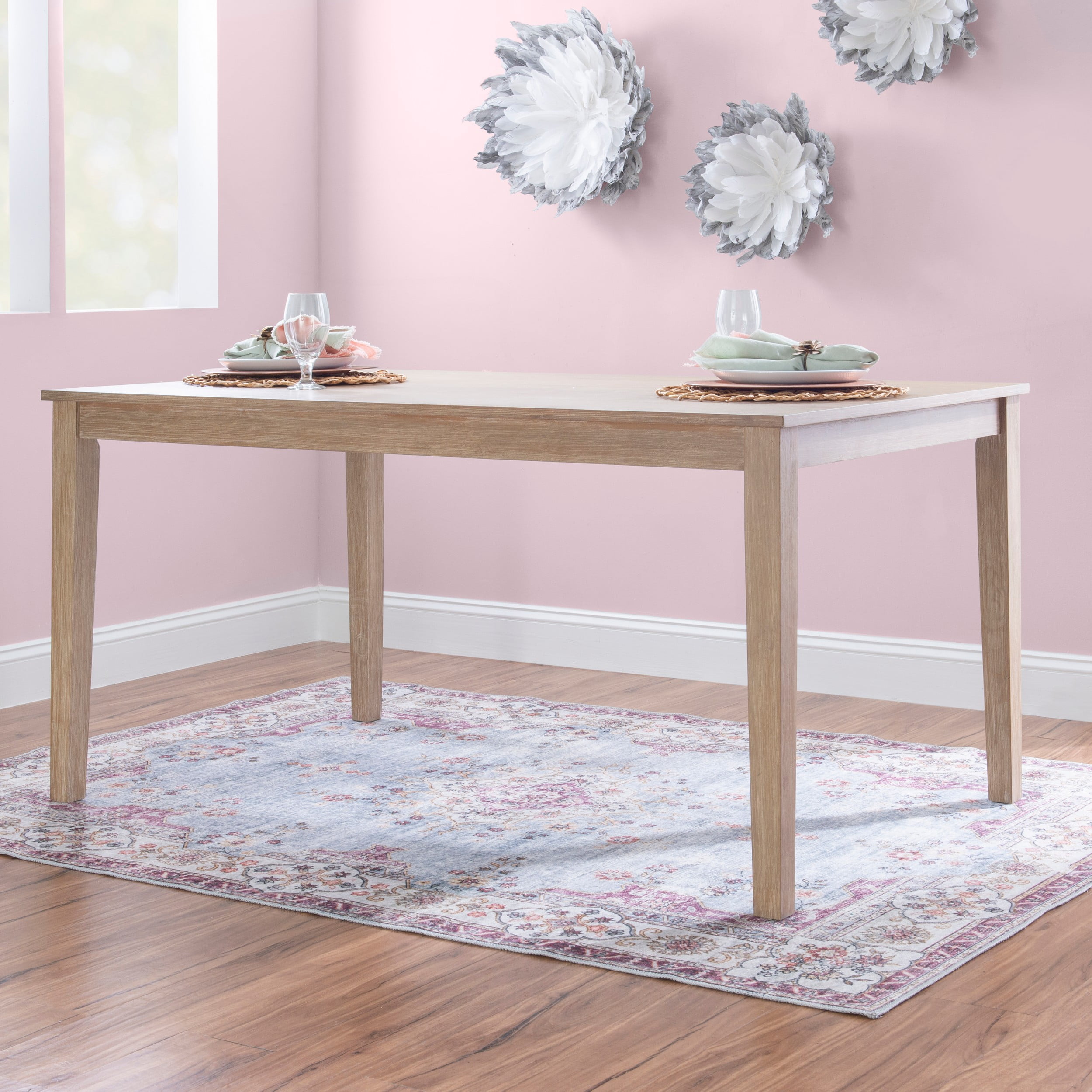 Powell Serenoa 7-Piece Dining Set, Natural