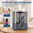 thumbnail image 3 of 5L Smart Cool Mist Humidifier Top-Fill Humidifiers 50H Long Runtime Tuya App Control for Bedroom Home Office,Black, 3 of 5