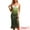 Green, variant on DARING DIVA Spaghetti Strap Maxi Mesh Cowl Neck Stretchy Flowy Dress XS Green
