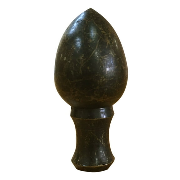 Royal Designs, Inc. Egg Lamp Finial for Lamp Shade, F-102AB, Antique Brass, Single