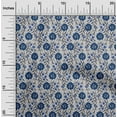 thumbnail image 1 of oneOone Cotton Poplin Fabric Leaves & Floral Block Print Sewing Fabric BTY 42 Inch Wide, 1 of 5