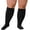 Black, variant on 1Pairs Plus Size Compression Socks: Wide Calf Compression Stockings for Men Women - Up to 7X Large 20-30 mmHg Compression Hose for Pregnancy Travel Running Nurses