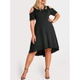thumbnail image 1 of Vestido Talla Extra Corte Asimétrico Rosegal Vestidos casuales de talla grande, 1 of 5