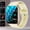 Golden, variant on Unisex Smart Watch: Wireless Call/Text, Sports Modes, Camera Control, Fitness Tracking, iOS/Android Compatible, USB Charging, Smart Connectivity