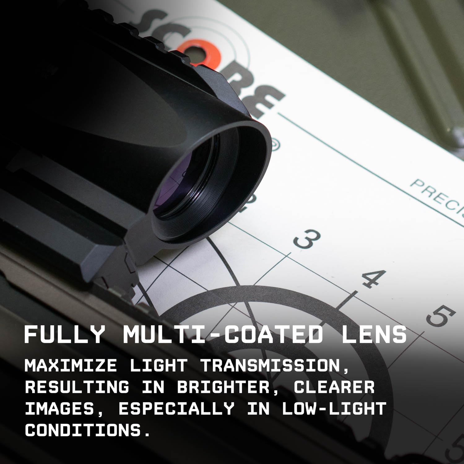 Monstrum Ruckus Pro 6X Prism with Piggyback Mount and Shake Awake | BDC Reticle
